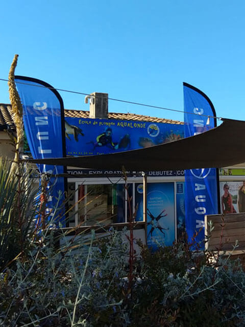 Notre centre de plongée est situé dans le cœur du Parc National de Port Cros