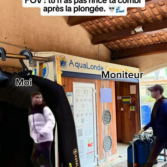 Pensez à rincer vos combis après la plongée. Le moniteur finit toujours par vous retrouver.…